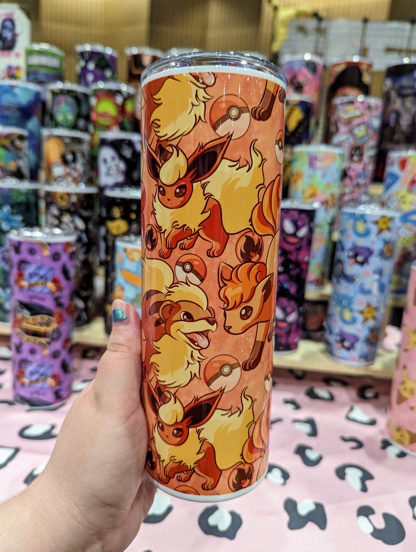 Fire type tumbler